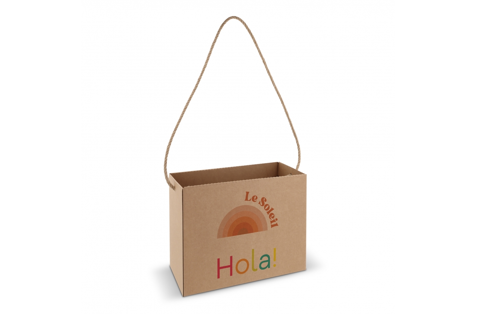 Horizontale geschenkdoos met handvatten - Ham