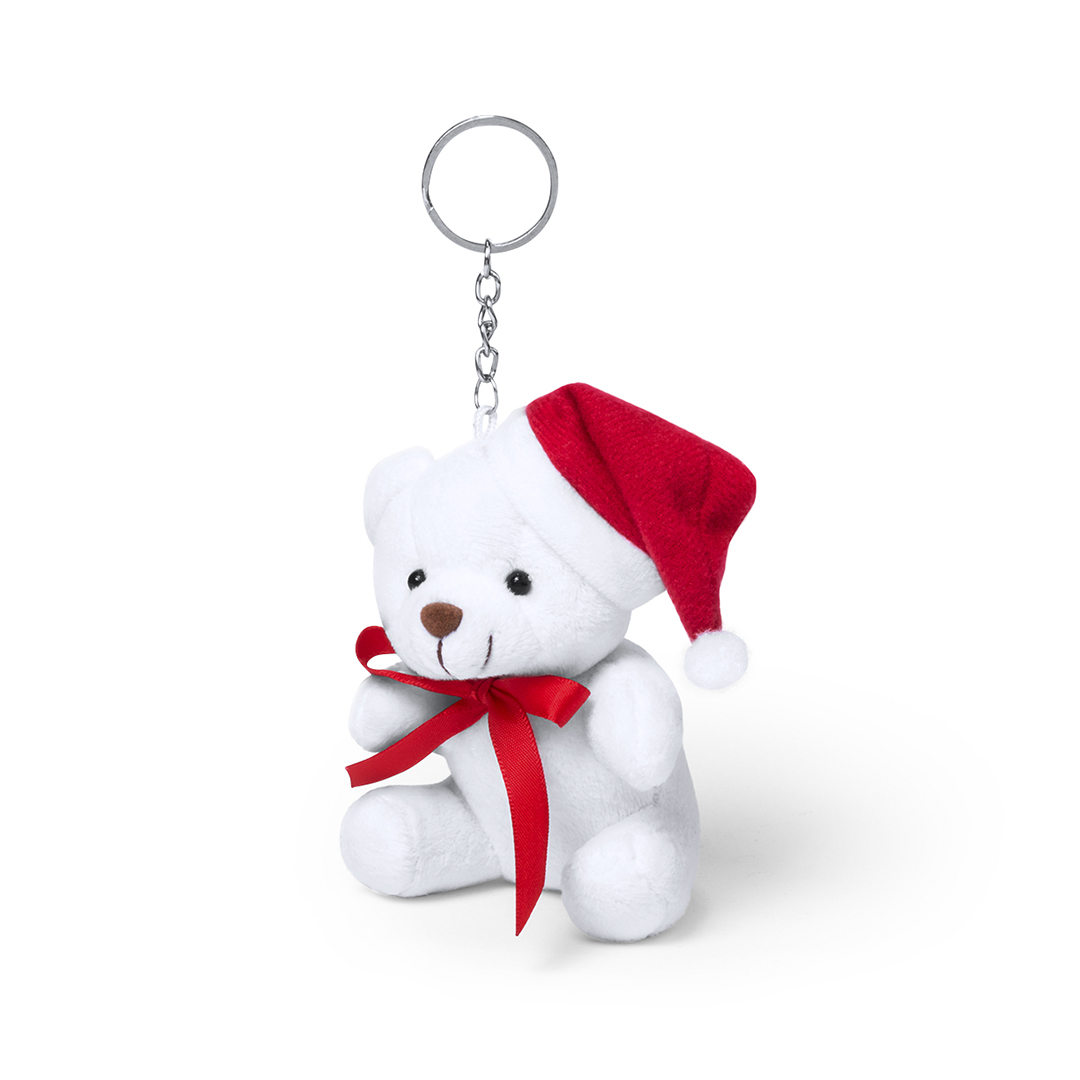 Kerst Teddy Sleutelhanger - Stroop