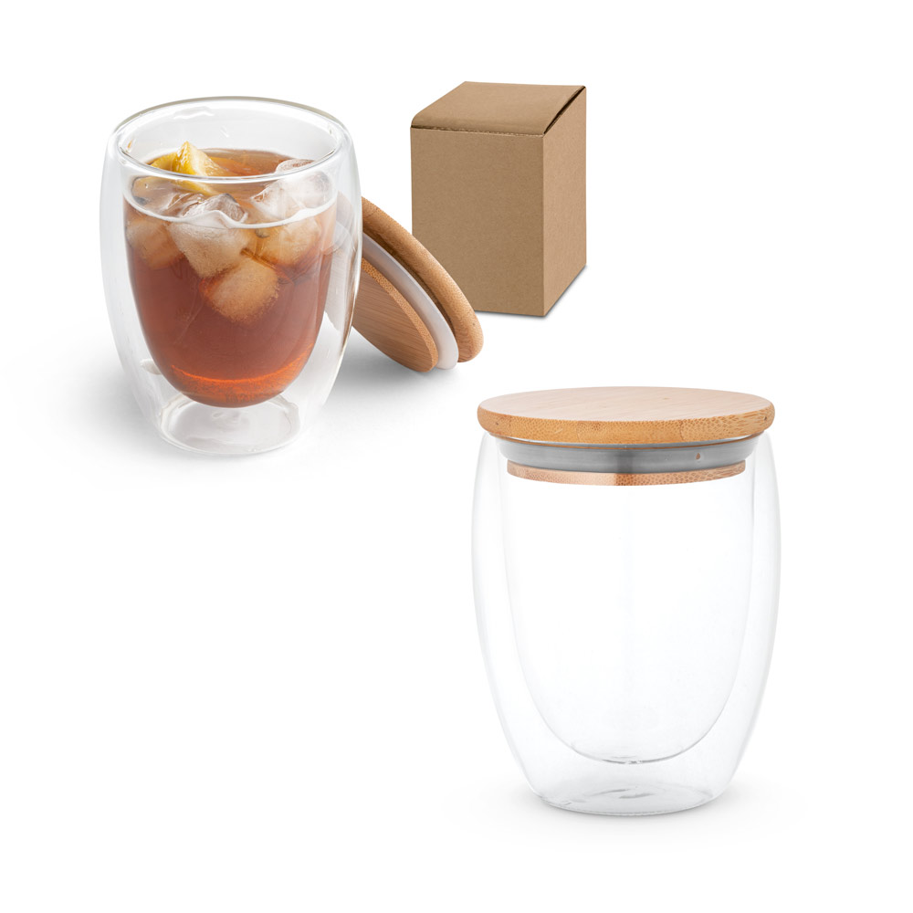 Gobelet de Voyage en Verre Isolé en Bambou 350ml - Ardon