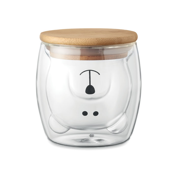 Tasse en verre Bamboo Bear 260ml - Le Vauclin