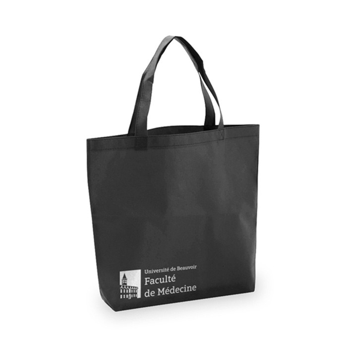 Tote bag noir personnalisé - Zaprinta Belgique