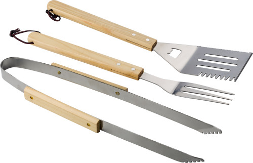 Ensemble d'outils pour barbecue en bambou - Giverny - Zaprinta Belgique