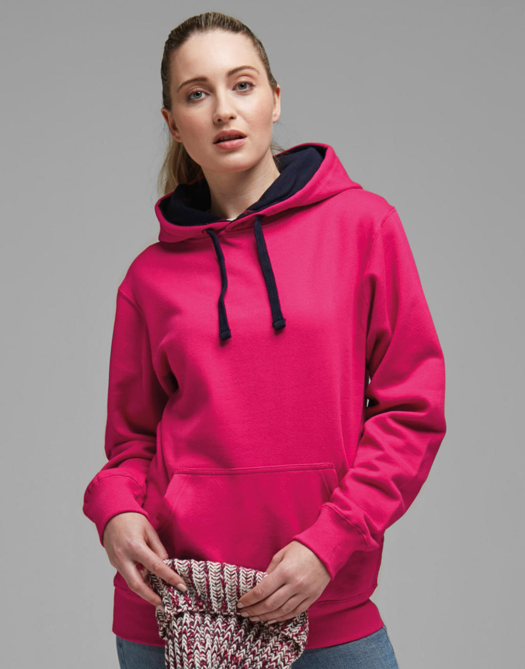 Contrast Kleur Hoodie - Herne