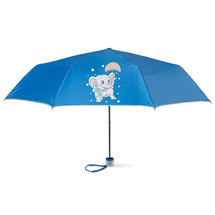 Parapluie pliant personnalisé 96 cm doublure argentée - Noé