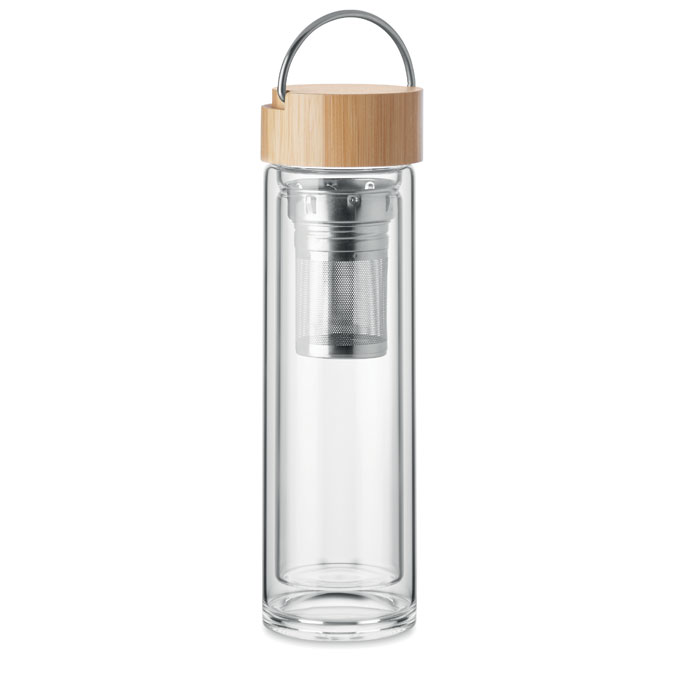 Bouteille Infuseur de Thé en Bambou et Borosilicate - Brassempouy