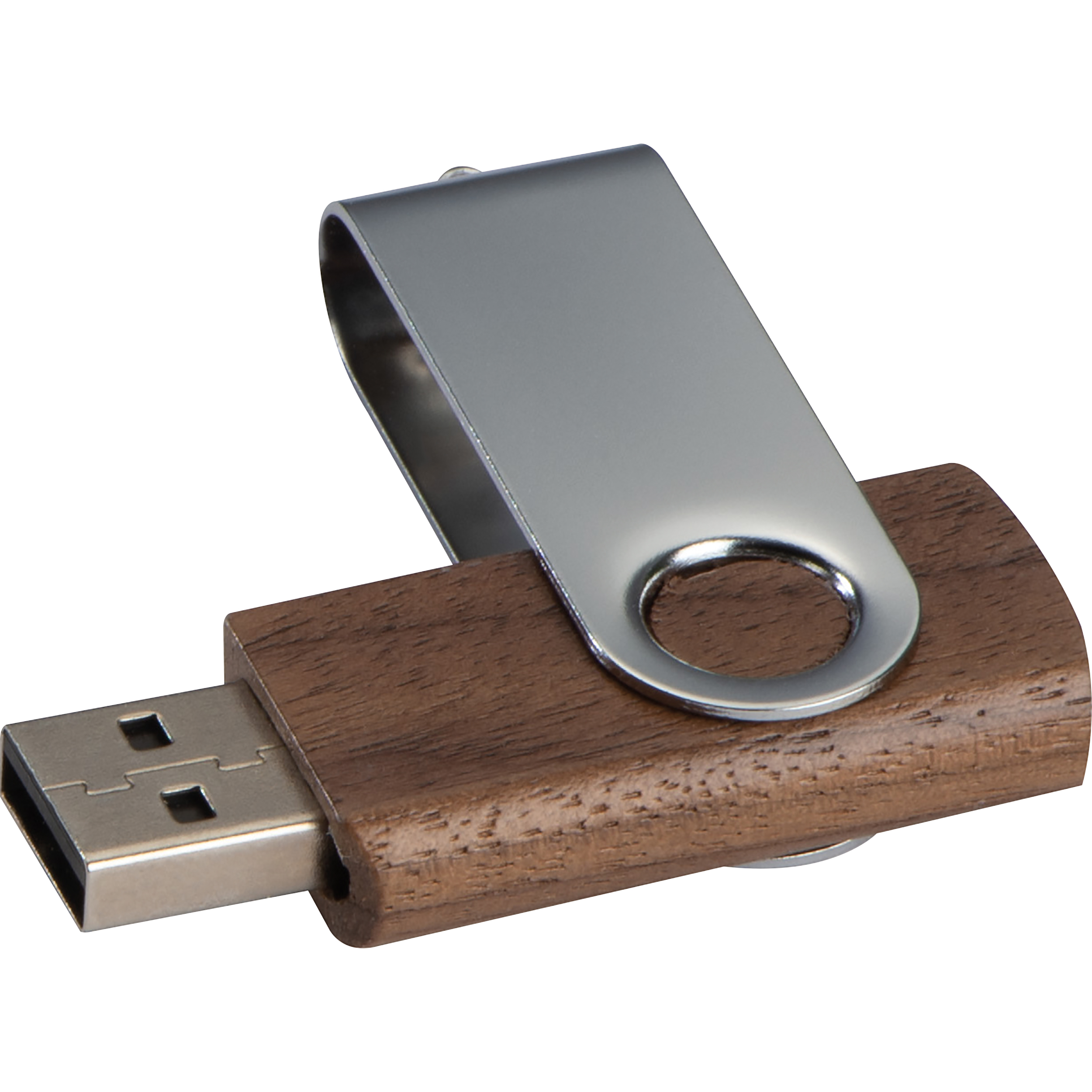 Donkere Houten USB Stick 8GB - Zwijnaarde