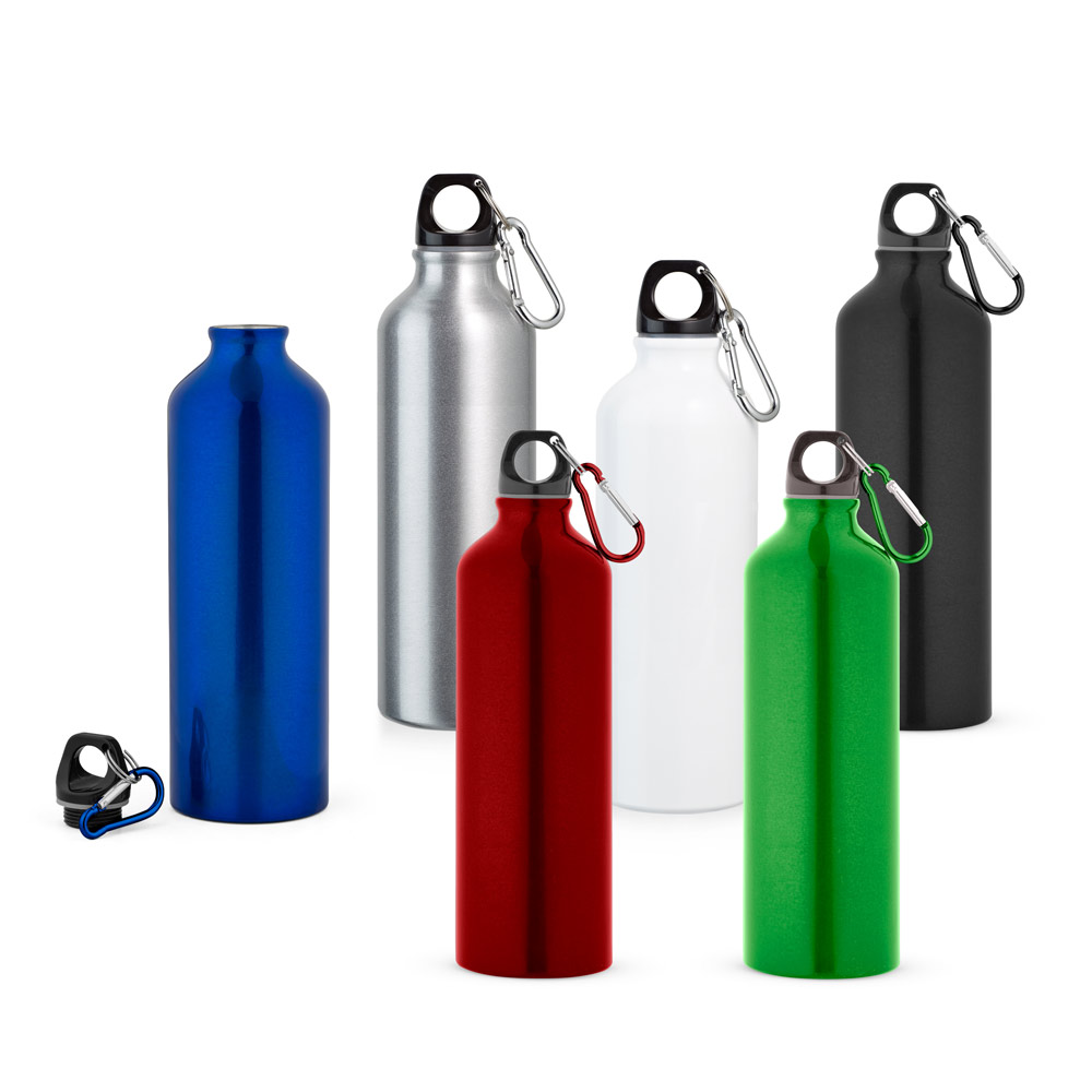 Aluminium Sportfles met Karabijnhaak 800 mL - Oostkamp