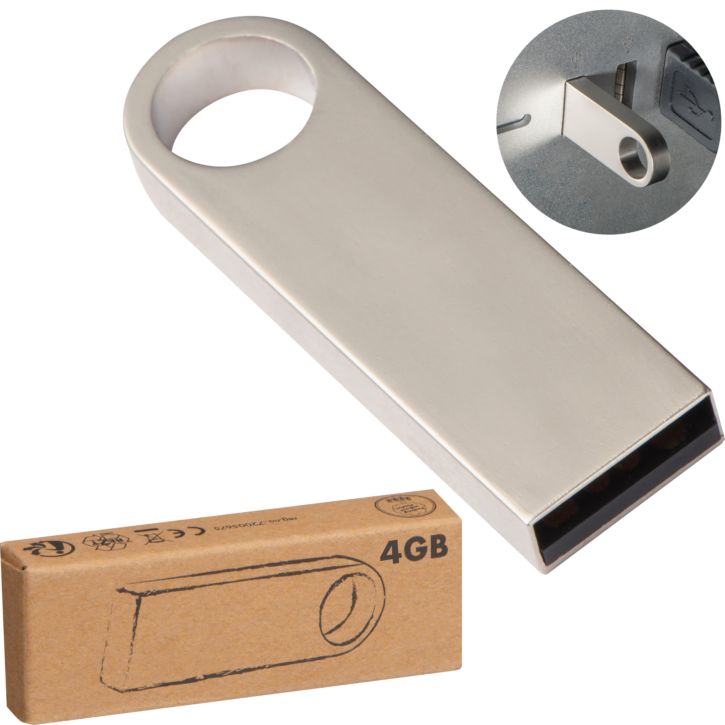 Metalen USB-stick - 4GB - Ichtegem