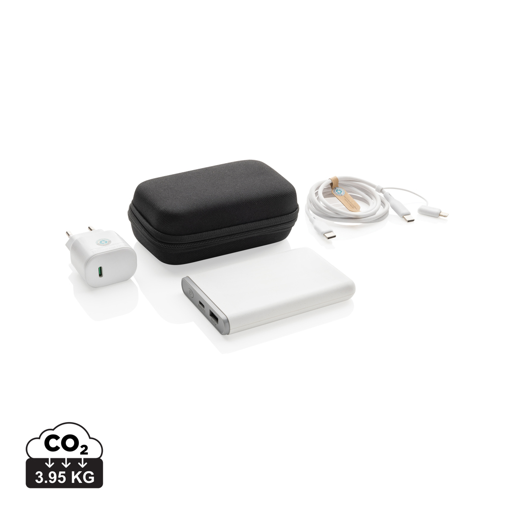 Set de 3 chargeurs 20W et type C en PET recyclé RCS Surge