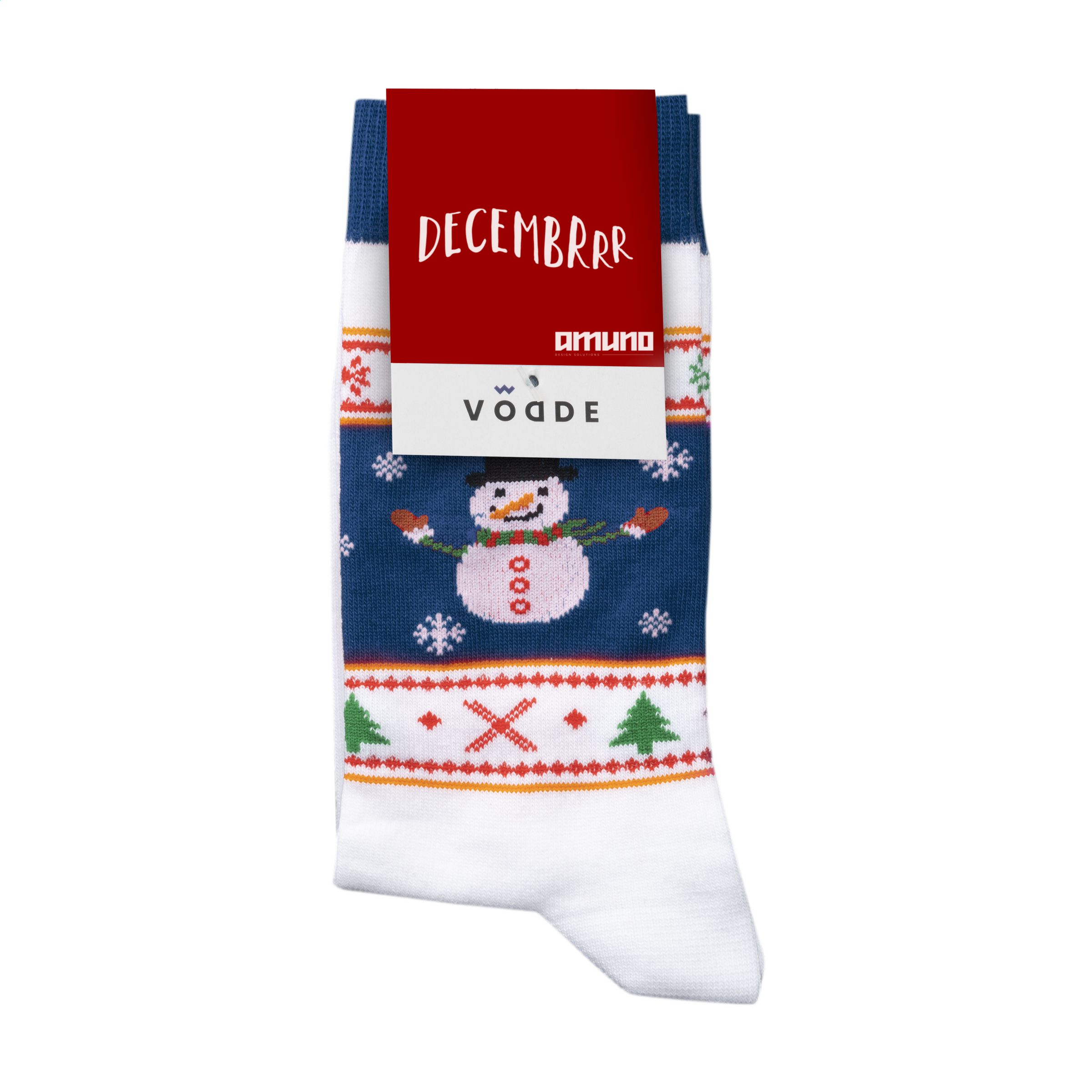 Chaussettes de Noël Recyclées Bonhomme de Neige - Belvédère-Campomoro