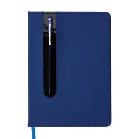 Standaard hardcover PU A5 notitieboek met stylus pen - Zoutleeuw